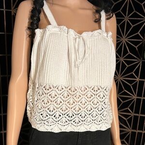 NWOT WILD FABLE KNIT WHITE  TOP XXL